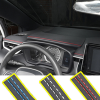 Car Door Dashboard Leather Decorative Line Sticker for Fiat 500 500C 500L 500X Brava Ducato Fiorino Panda Stilo