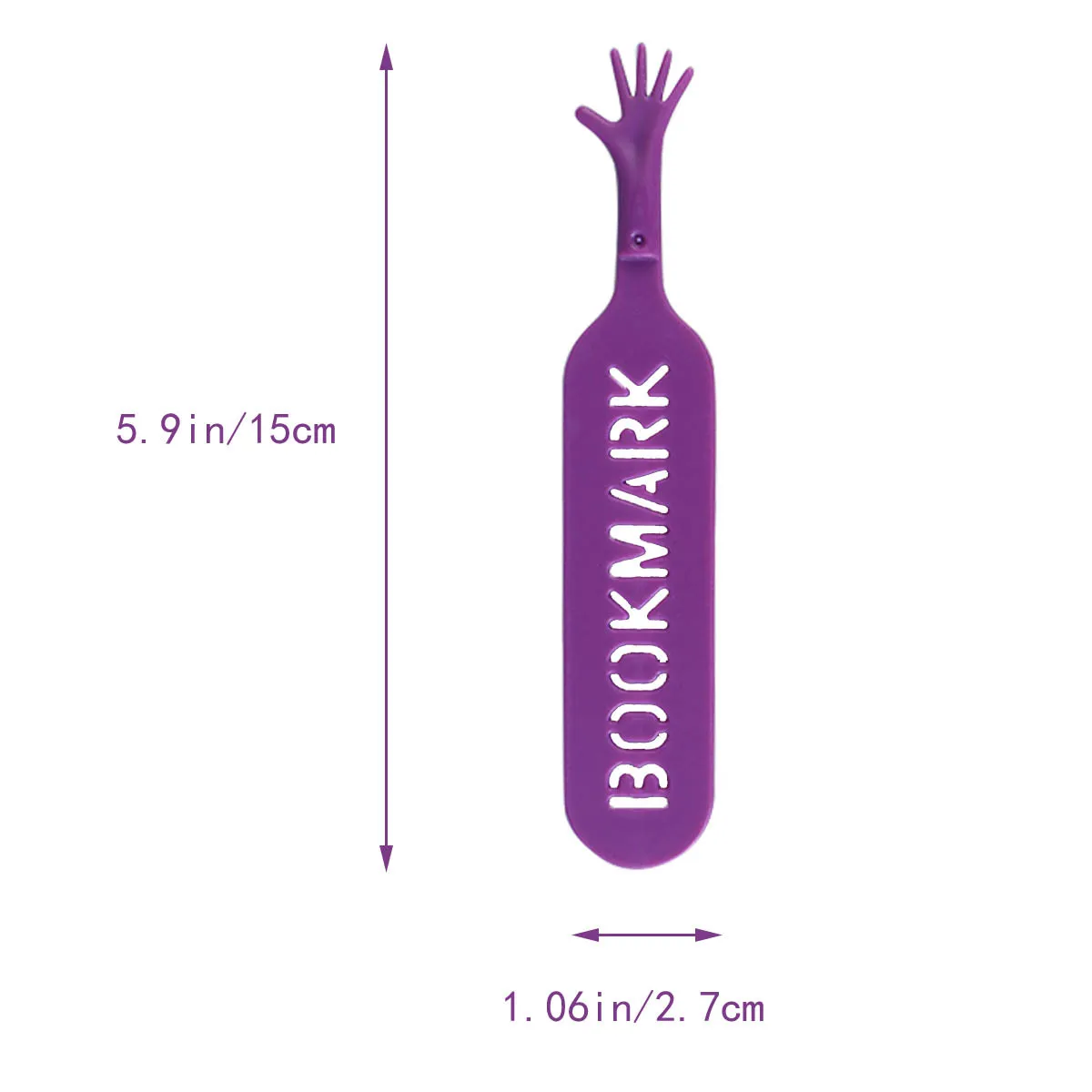 4pcs Bookmarks Hand Shape Design Multifunctional Portable Page Marker For Students Office School Supplies Plastic Bookmark