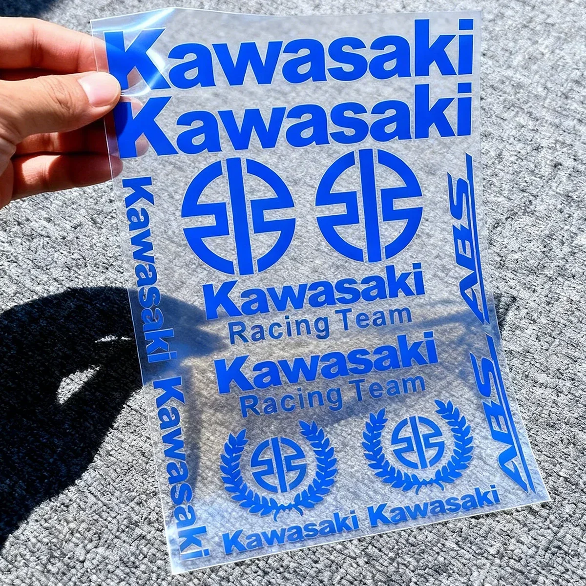 

Vinyl Kawasaki Sticker Logo Motorcycle Tank Helmet Decal Kit for Kawasaki Z900 Z800 Z1000 Z750 Zx6r Zx10r Zx9r