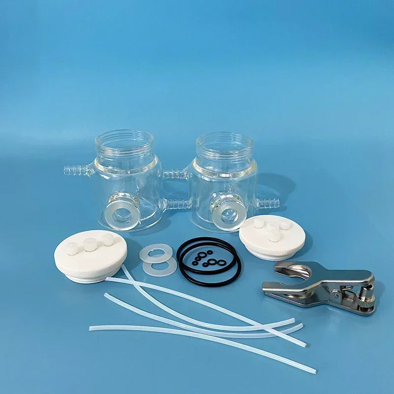 H-type double layer water bath thermostatically sealed electrolytic cell/electrolytic cell