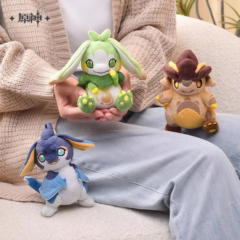 

Kawaii Genshin Impact Figure Blaze To Natlan Series Young Loong Plush Pendant Koholasaurs Tepetlisauri Plush Toy Birthday Gift