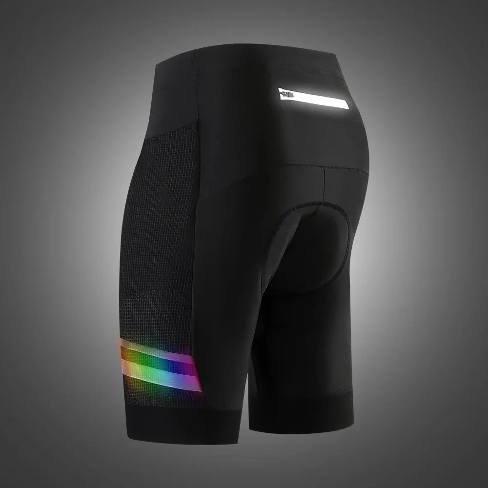 Pantaloncini da ciclismo da uomo WOSAWE pantaloncini da bici da strada per bicicletta MTB con imbottitura in Gel 3D Bocket con cerniera posteriore