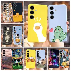 For Samsung Galaxy S24 Case SM-S921B Cute Fashion Cartoon Cover Soft Silicone Phone Cases For Samsung S24 Ultra S 24 S24+ Bumper