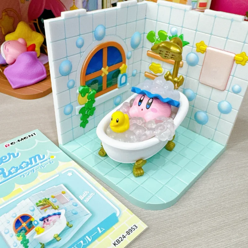 Genuine Re-Ment Star Kirby Wonder Room Collection Action Figure Anime Creative Kirby Toy Ornament Box Egg Hobbies Figurines Toys