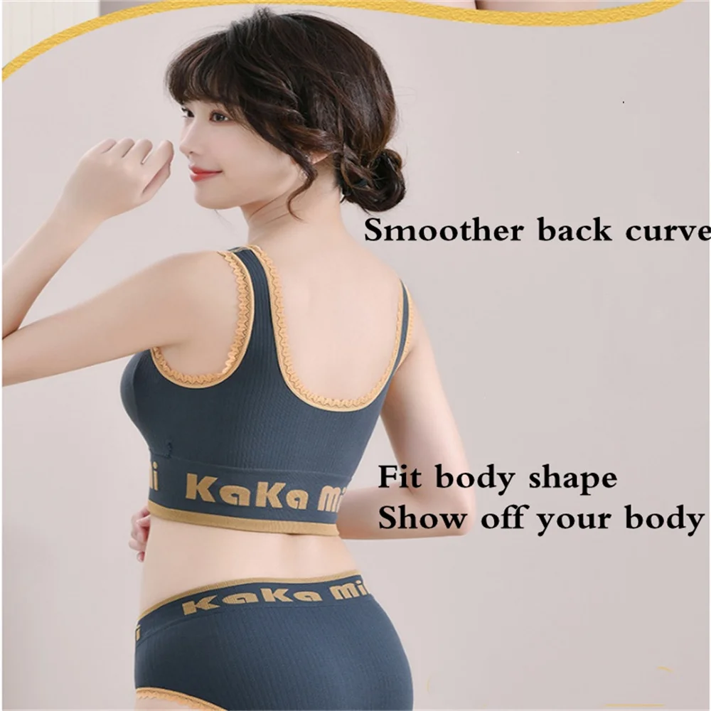 Seamless Lace Sports Beauty Back Plus Enlargement Tube Top No Steel Ring Bra Pad Comfortable Student Wrapped Chest Suit Female