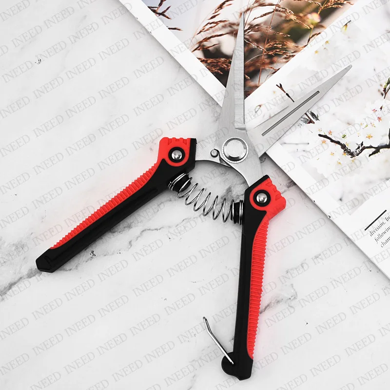 Sharp Gardening Shears with Anti Slip Handles Made of Stainless Steel for Pruning Trees, Flowers, Fruits, and Vegetables