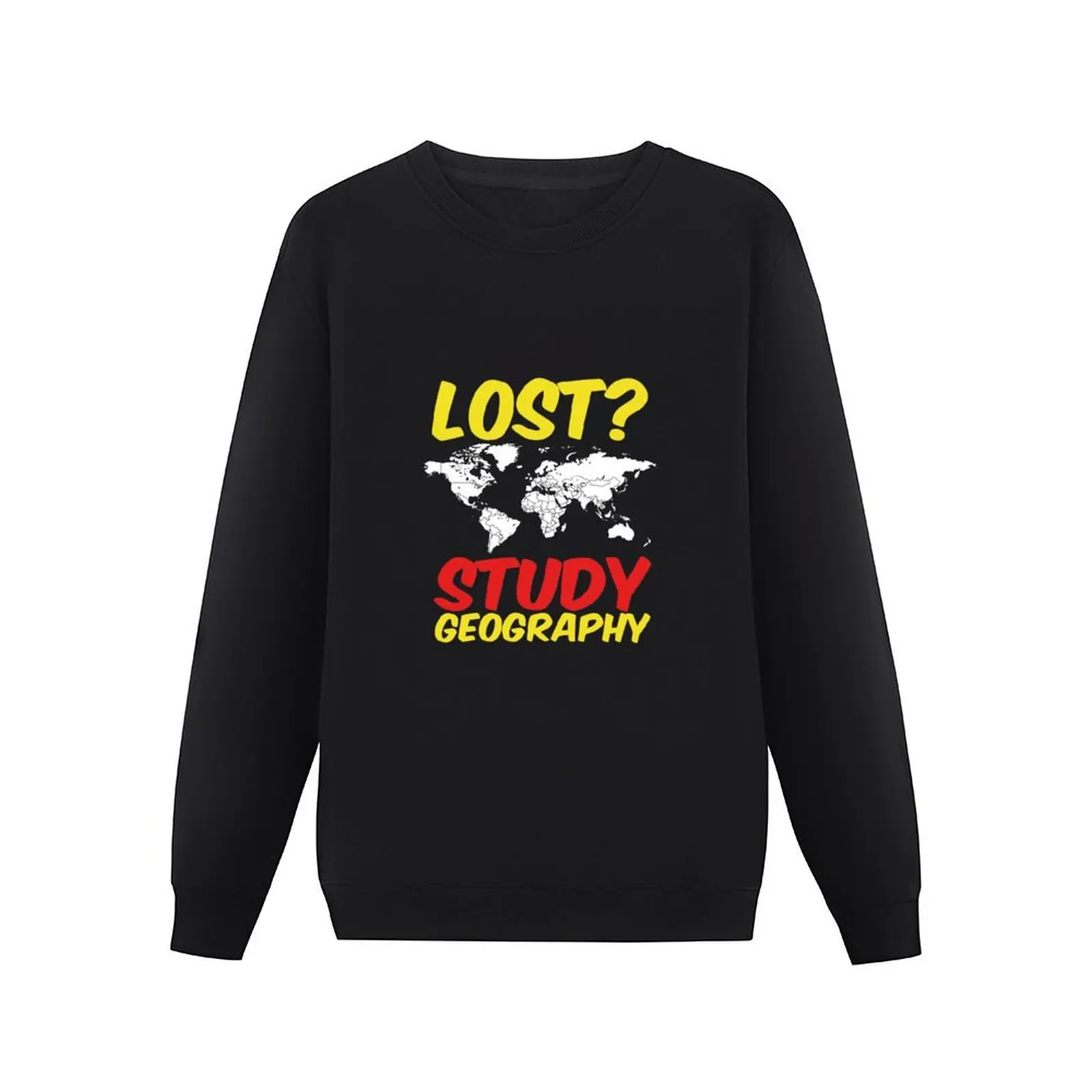 Study Geography Pullover Hoodie graphic t shirts men men wear tracksuit men korean clothes sweatshirt male