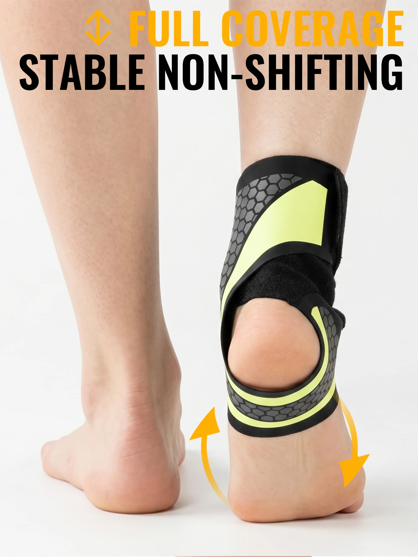 WRELS Knöchelbandage Plantarfasziitis Schmerzlinderung Kompressionsmanschette Schlanke Passform Atmungsaktive Achillessehnen-Sport-Knöchelstütze – Detail 6