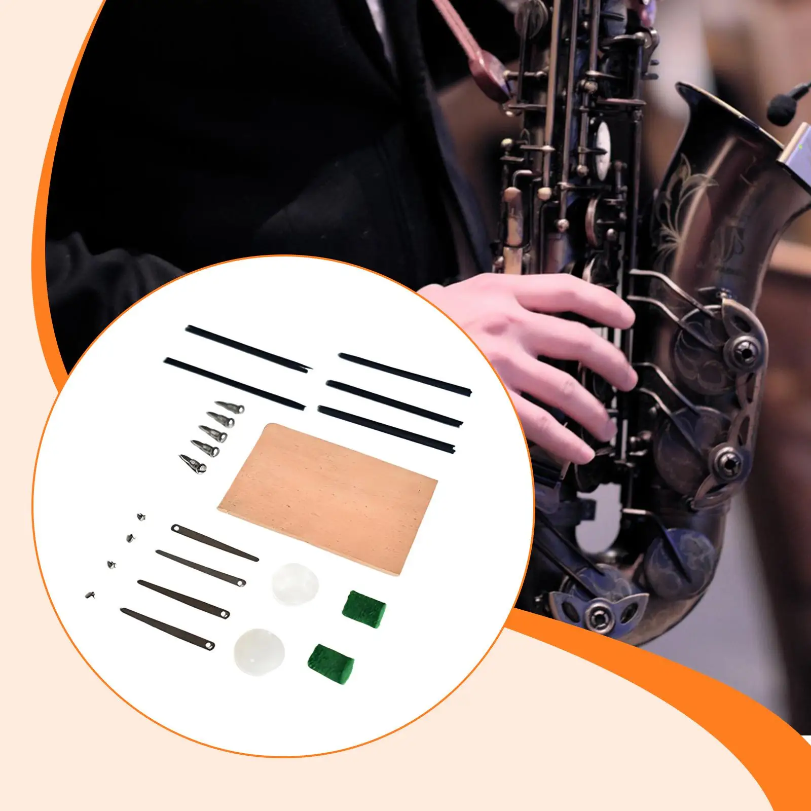 Saxophone Repair Kit Maintenance Kit DIY Replacement Lightweight Easy to Install Convenient Tools Versatile Instrument Parts