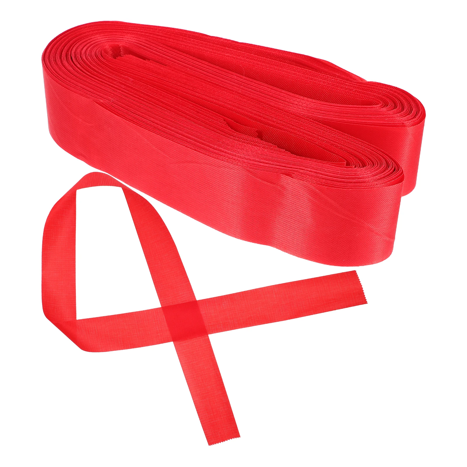 

100pcs Blank Silk Blessing for DIY Decorations Festive Silky Wishing Chinese Wide Red Ribbon Ribbon Religious Use