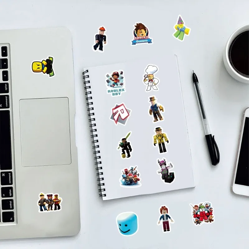120 قطعة/المجموعة Roblox الإبداعية ألعاب الكرتون الكتابة على الجدران ملصقات سكوتر الغيتار عربة صندوق PVC ملصقات مقاومة للماء ديكور المورد #6