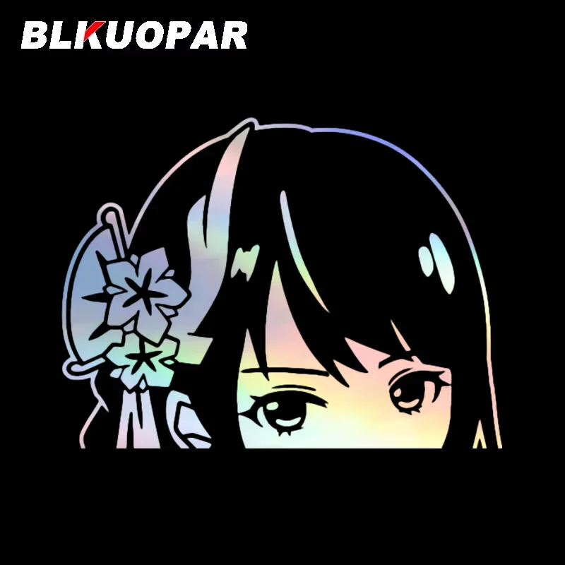 

BLKUOPAR Genshin Impact Raiden Shogun Car Stickers Waterproof Motorcycle Personality Laser Decal Scratch-Proof Vinyl Car Goods