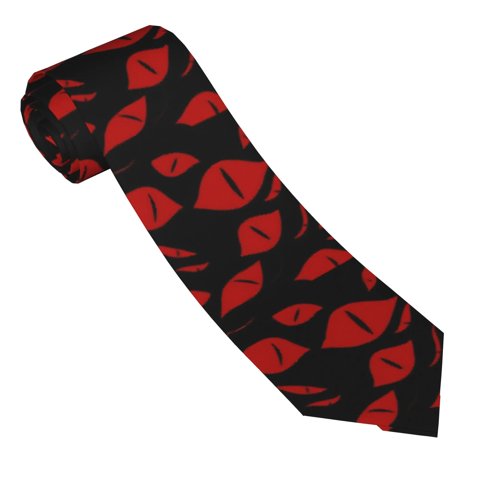 Spooky Eyes Halloween Necktie Unisex Polyester 8 cm  Neck Ties for Mens Skinny Classic Daily Wear Cravat Wedding Office