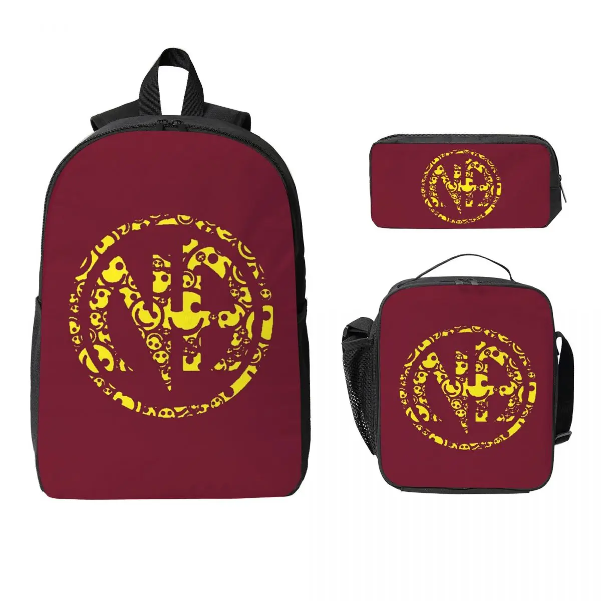 NA - Narcotics Anonymous Backpack Student BookBag School Bag Computer Shoulder Bags 3ps Insulated Lunch Bag Pencil Case