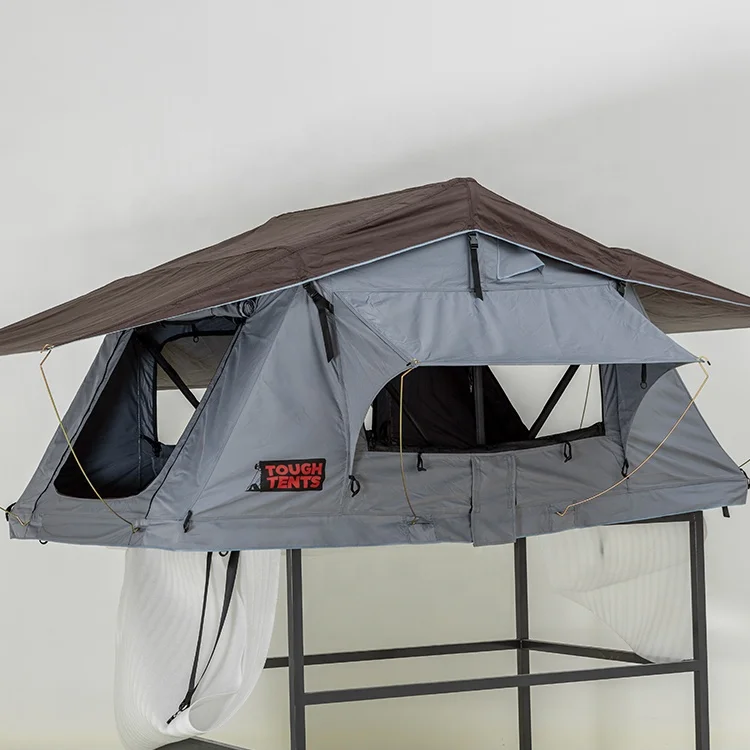 New Outdoor Off-Road Camping Car Roof Tent With Big Space Canvas Rooftop Tent For Camping