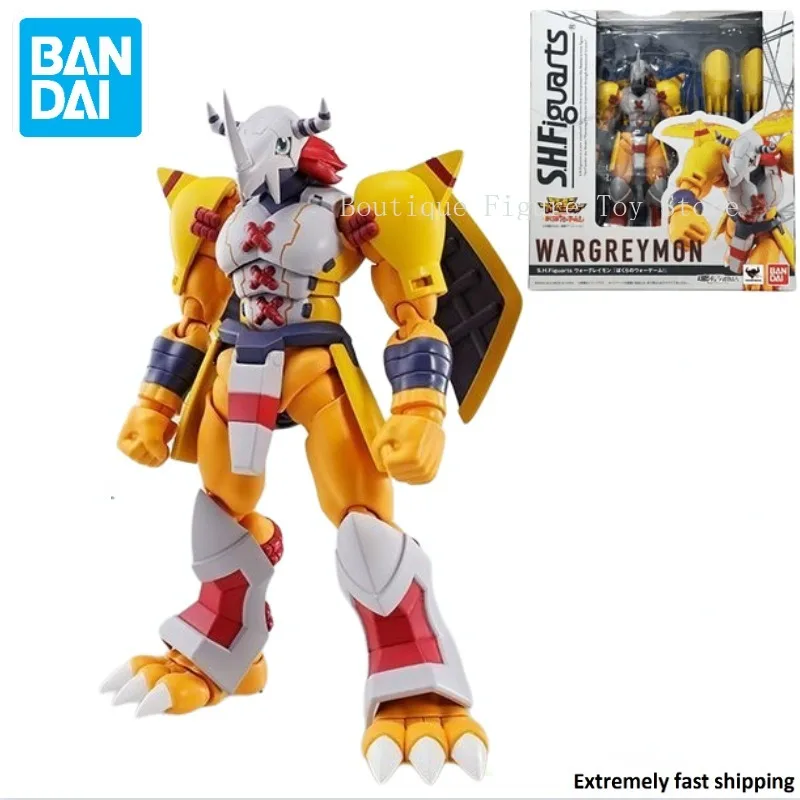 

In Stock Original Bandai Digimon Adventure Our War Game War Greymon S.H.Figuarts Action Figure Anime Model Toy Collect Gift