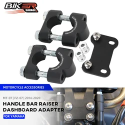 MT07 FZ07 Handlebar Riser Adapter For YAMAHA MT-07 FZ-07 MT FZ 07 2014-2020 Motorcycle Accessories Handle Bar Mount Clamp Risers