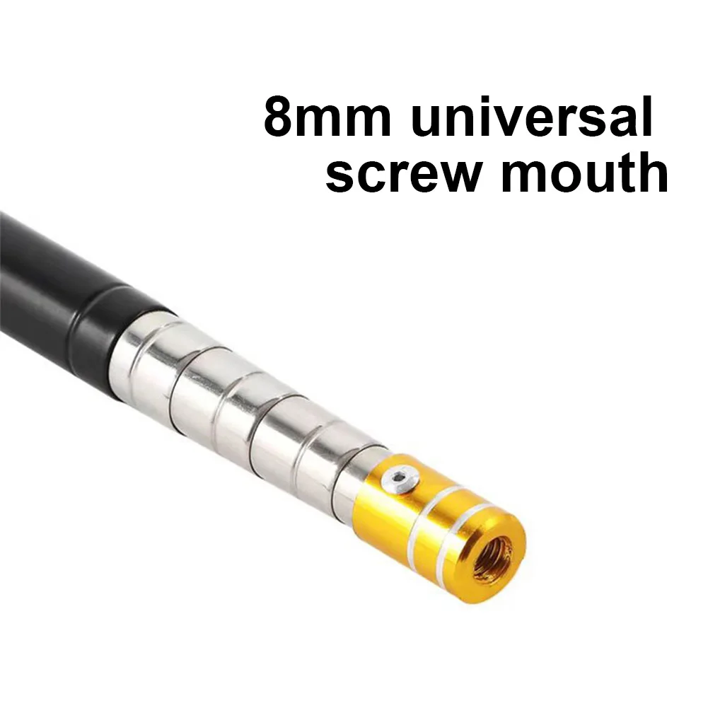 1.5 متر قابل للسحب تلسكوبي شبكة أرضية مقبض الفولاذ المقاوم للصدأ الصيد رود القطب الصيد اكسسوارات للمياه العذبة والمياه المالحة