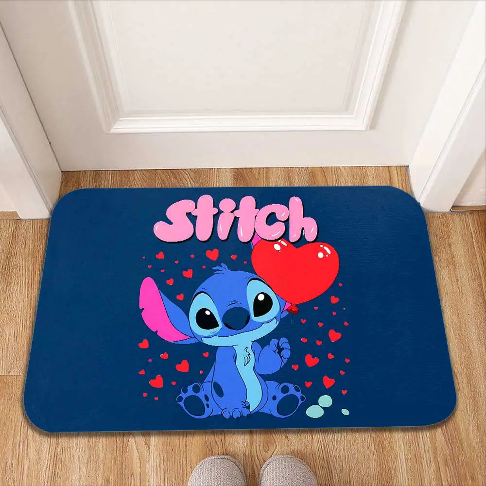 

Kawaii Stitches Bathroom Mat Interior Entrance Carpet Soft Room Carpets Floor Mats Area Rug Kitchen Decoration Modern Home Decor