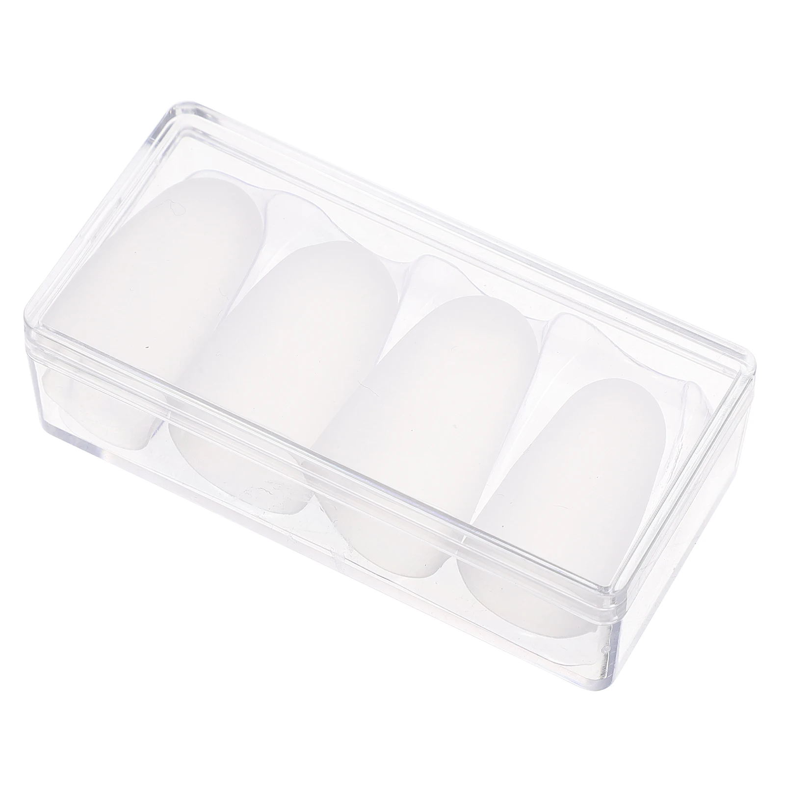 

4pcs Guitar Finger Caps Silicone Fingertip Guards Light Supple Elastic Thickened Anti Indentation Pain Relief Tension Resistant