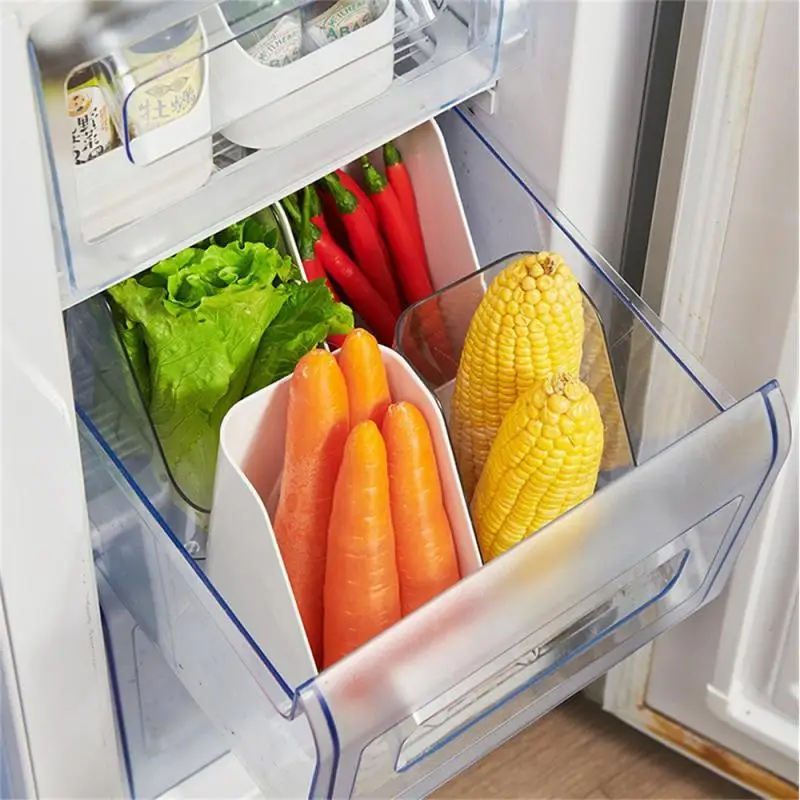 Refrigerator Organizer Bins Fridge Food Sort Storage Box Transparent Seasoning Storage Box Kitchen Fridge Storage Organizer