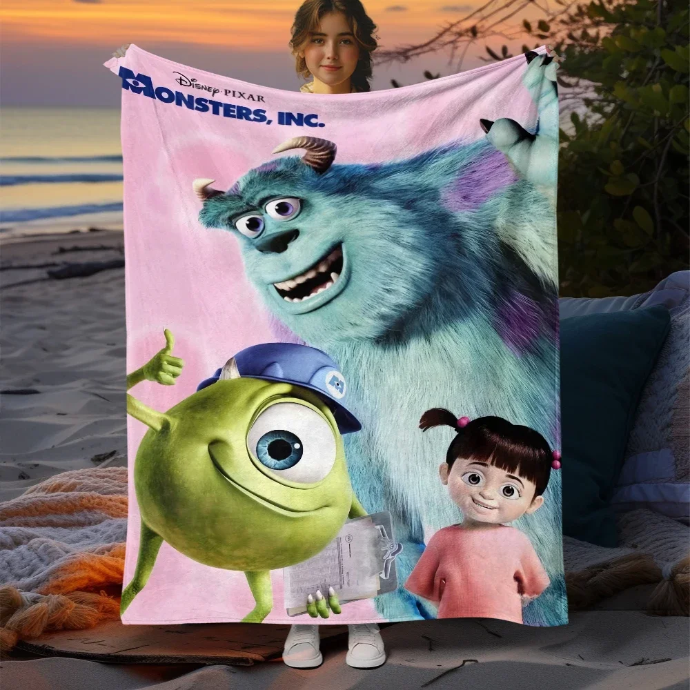 MINISO Monsters University HD Print Blanket.Oversized Soft Warm Flannel All-season Blanket.Use Sofas,air Conditioner Blankets