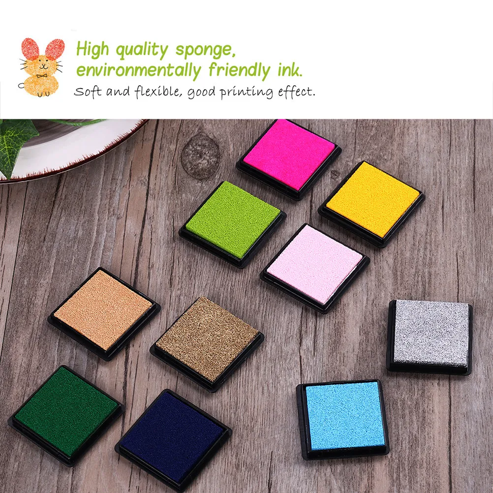 20Pcs Multi-Color Giant Ink Pads Stamp Pads Stackable for DIY Craft Scrapbooking Finger Art Ink Pad Set DIY Stamp Pad