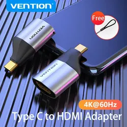 Vention Adapter USB C do HDMI 2.0 Kabel USB typu C HDMI Konwerter 4K do MacBooka Samsung S10/S9 Huawei P40 Xiaomi Kabel HDMI