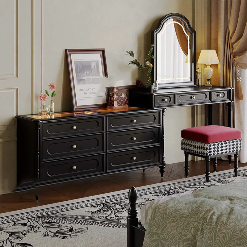 

Desk Chair Vanity Table Vintage Wood Service Cosmetics Comfortable Vanity Table Organizer Garden Penteadeira Home Furniture