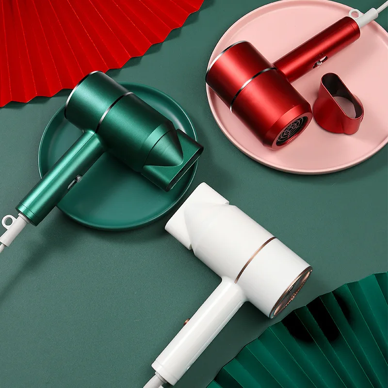 Professional Hair Dryer 220V Electric Dryer Hair Hammer Hairdryer Blow Negative Ion Blue light Mini Blower Dry Strong Wind