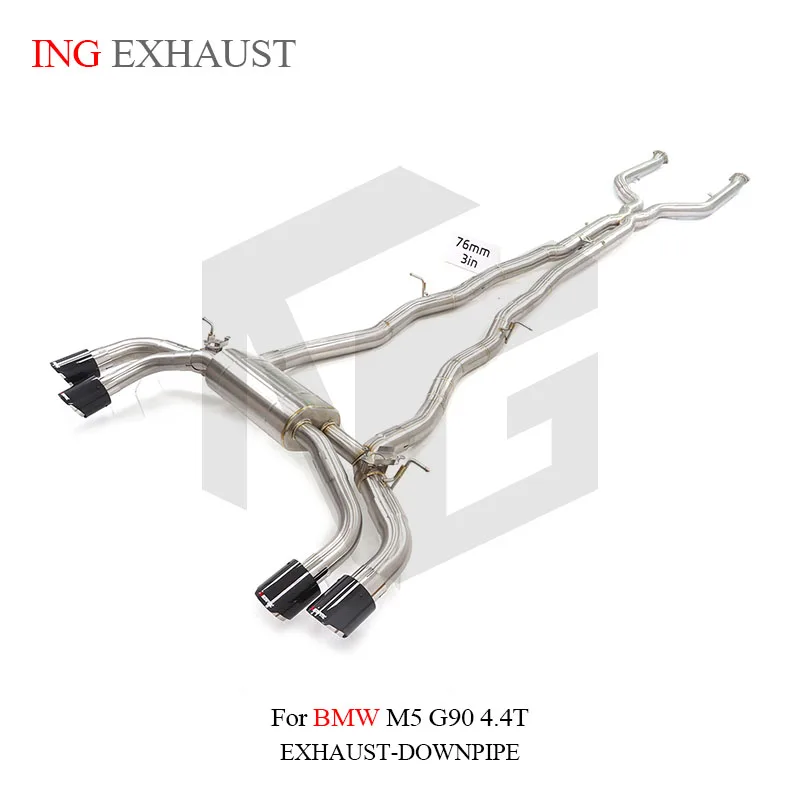 

High Performance Stainless Steel Exhaust for BMW M5 G90 4.4T 2024 Valved Catback System OEM Fit Dual Mode Muffler"