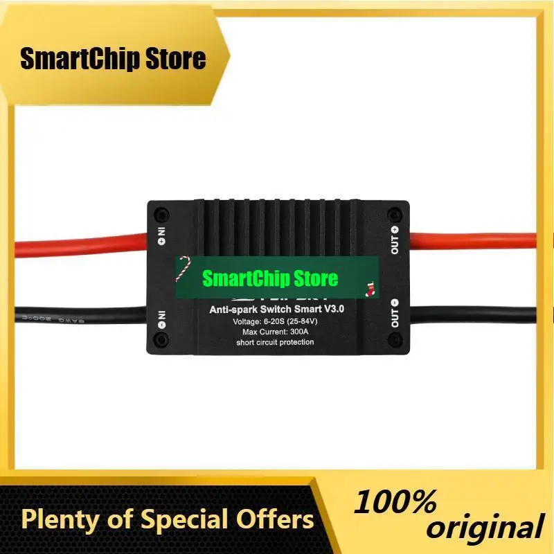SmCpFlipsky Anti-spark Switch Smart 300a V3.0 For Electric Skateboard Electric Surfboards Rc Cars Electric Go-karts Robots