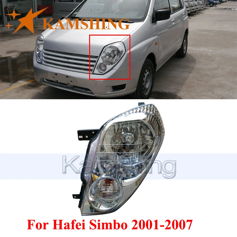 

CAPQX Front Bumper Headlight For Hafei Simbo 2001-2007 Head Light Headlamp Head Lamp Without Bulb