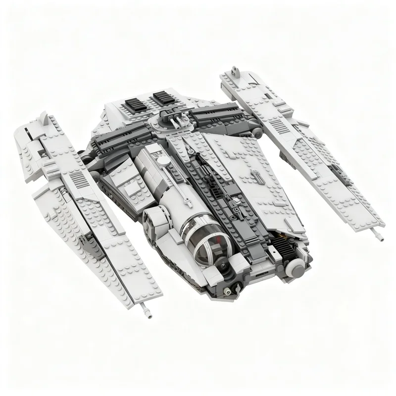 NEW 1601PCS Star Battle Movie MOC Fondor Haulcraft Space Ship Model DIY Creative Display Assembly Building Blocks Birthday Gift
