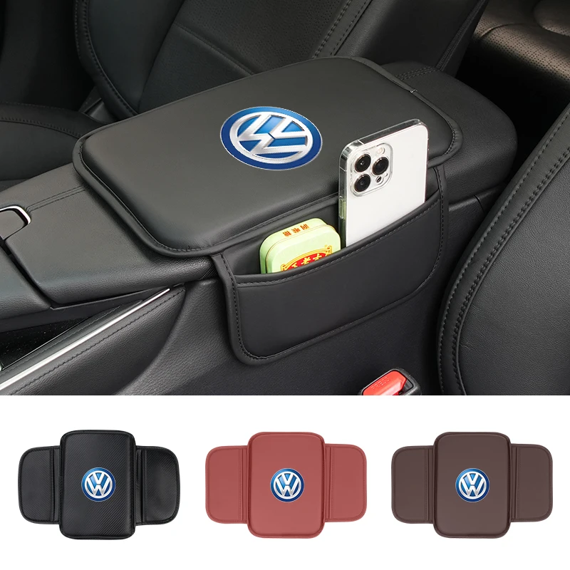 

Car Center Console Protector Cover Armrest Box Cushion With Storage Function For VW Scirocco Jetta Beetle Golf Passat Tiguan