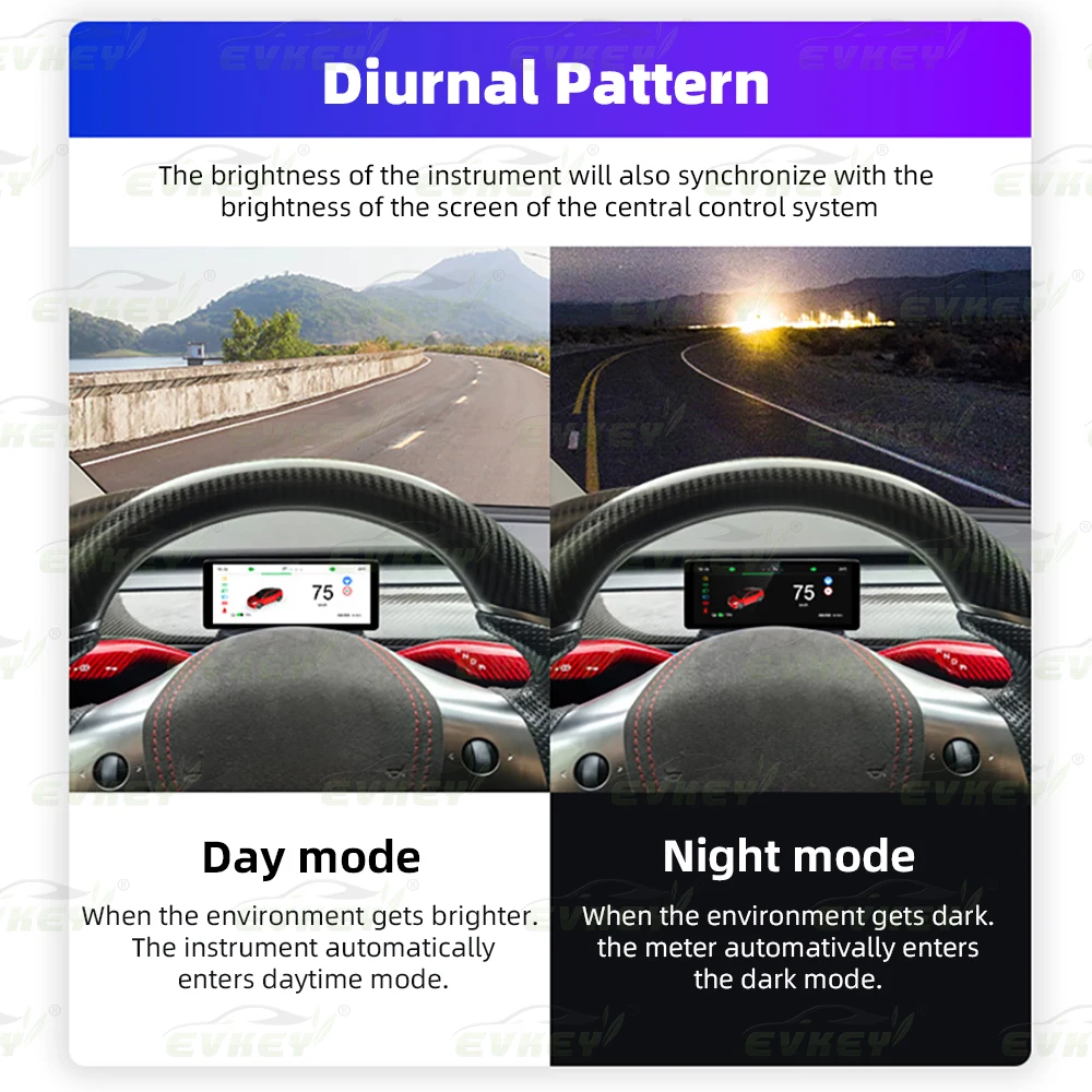 EVKEY 6.2 pollici Head Up Display HUD per accessori Tesla modello 3 e Y cruscotto digitale Heads Up Display con OTA per Tesla HUD