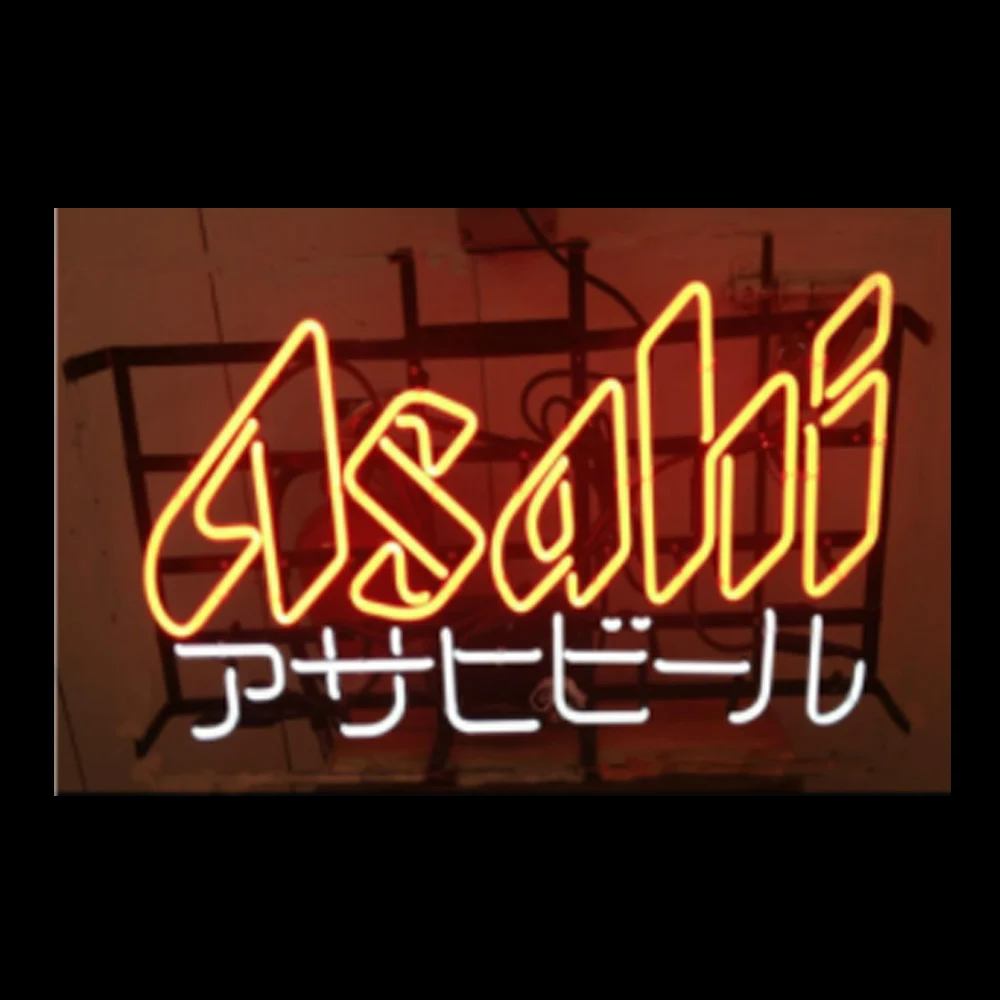 

Asahi Neon Light Sign Beer Japan Custom Handmade Real Glass Tube Party Bar KTV Store Advertise Room Decor Display Lamp 19"X15"