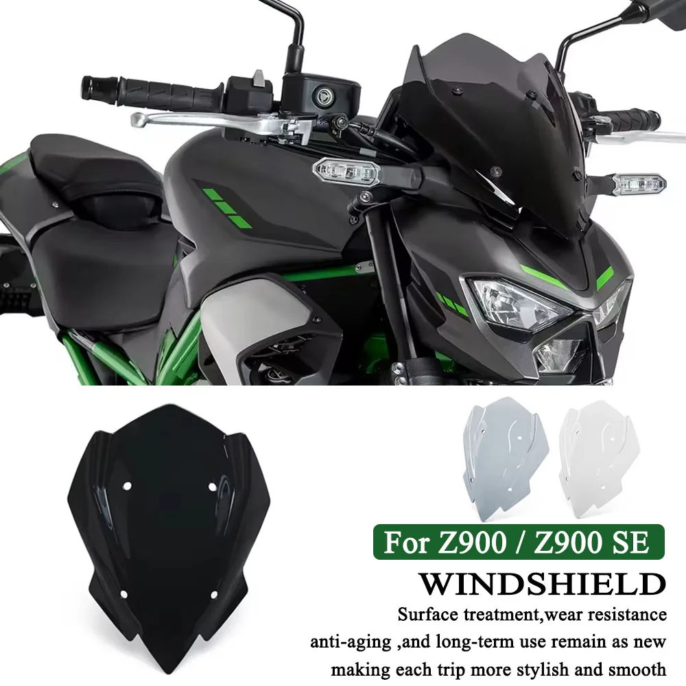 

For KAWASAKI Z900 Z900SE 2025 2026 Z 900 SE WindScreen Windshield Wind Shield Screens Deflectors Motorcycle Accessories Parts