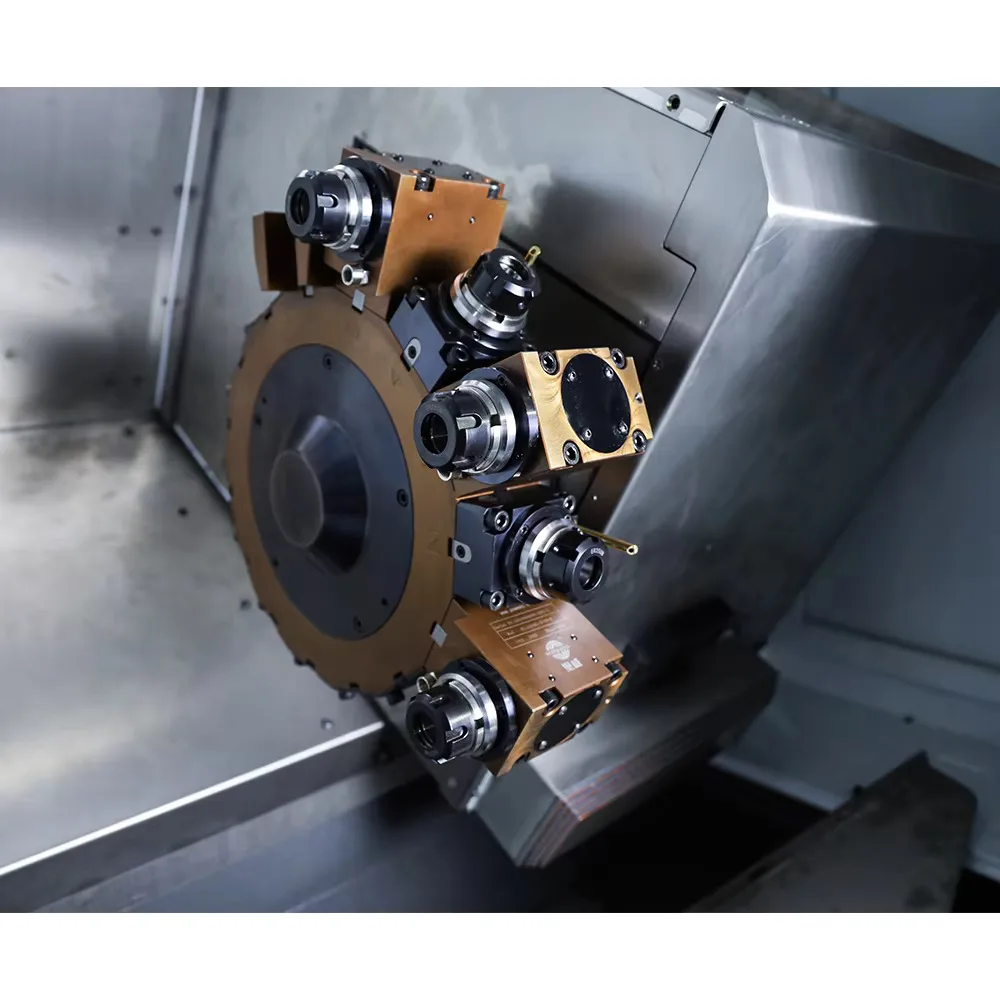 Hine torno CK52MY do CNC do moinho de giro do eixo de Taiwan de 4 eixos