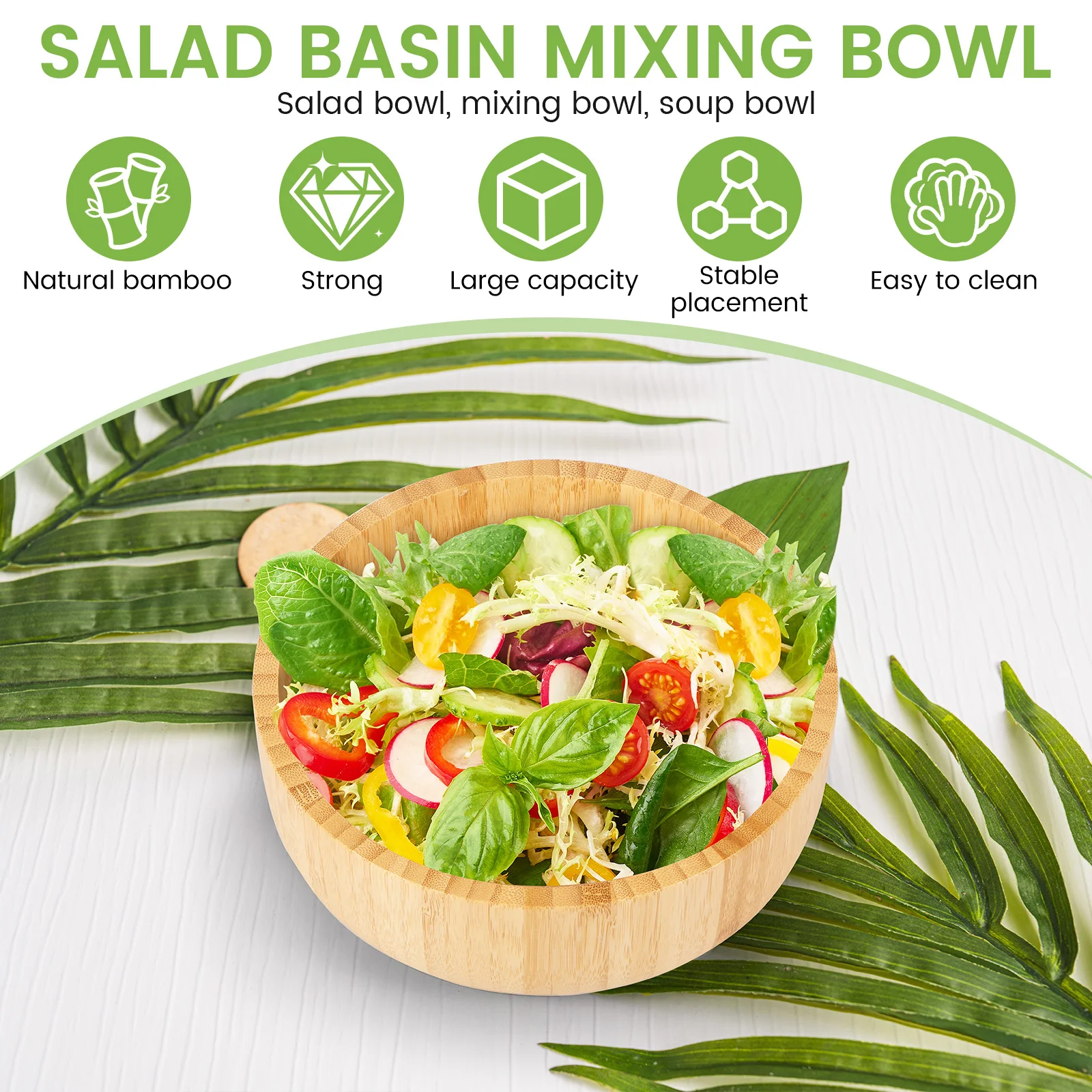 Bamboo Salad Bowl Multipurpose - огляд і ціна Dim Sum Basket