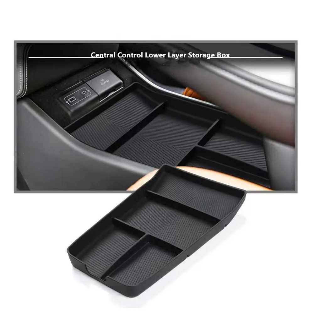 

For 2022-2024 Xpeng G9 Central Control Lower Layer Storage Box Xpeng G9 Water Cup Holder Car Interior Modification Storage Box