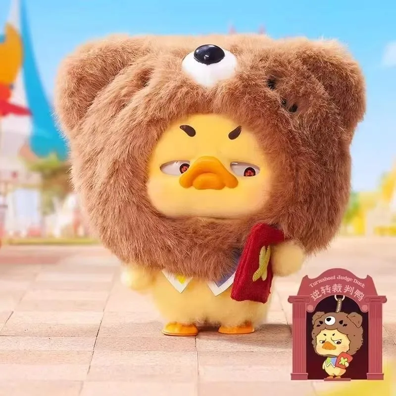 本物のアップセットダックv4クレイジーサーカスシリーズビニールブラインドボックスミステリーボックスアニメフィギュアダックドールオーナメントガールギフトペンダント