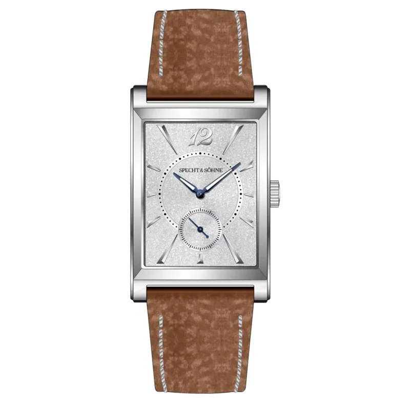 26 مللي متر Specht & Söhne ساعات مربعة للرجال سامسونج الصلب الياقوت كريستال اليابان حركة ساعة كوارتز ساعة رجالي