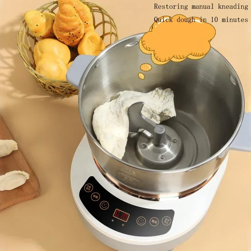 5L 7L Electric Dough Mixer Kneading Machine Automatic Flour Fermenting Stainless Steel Food Mixer