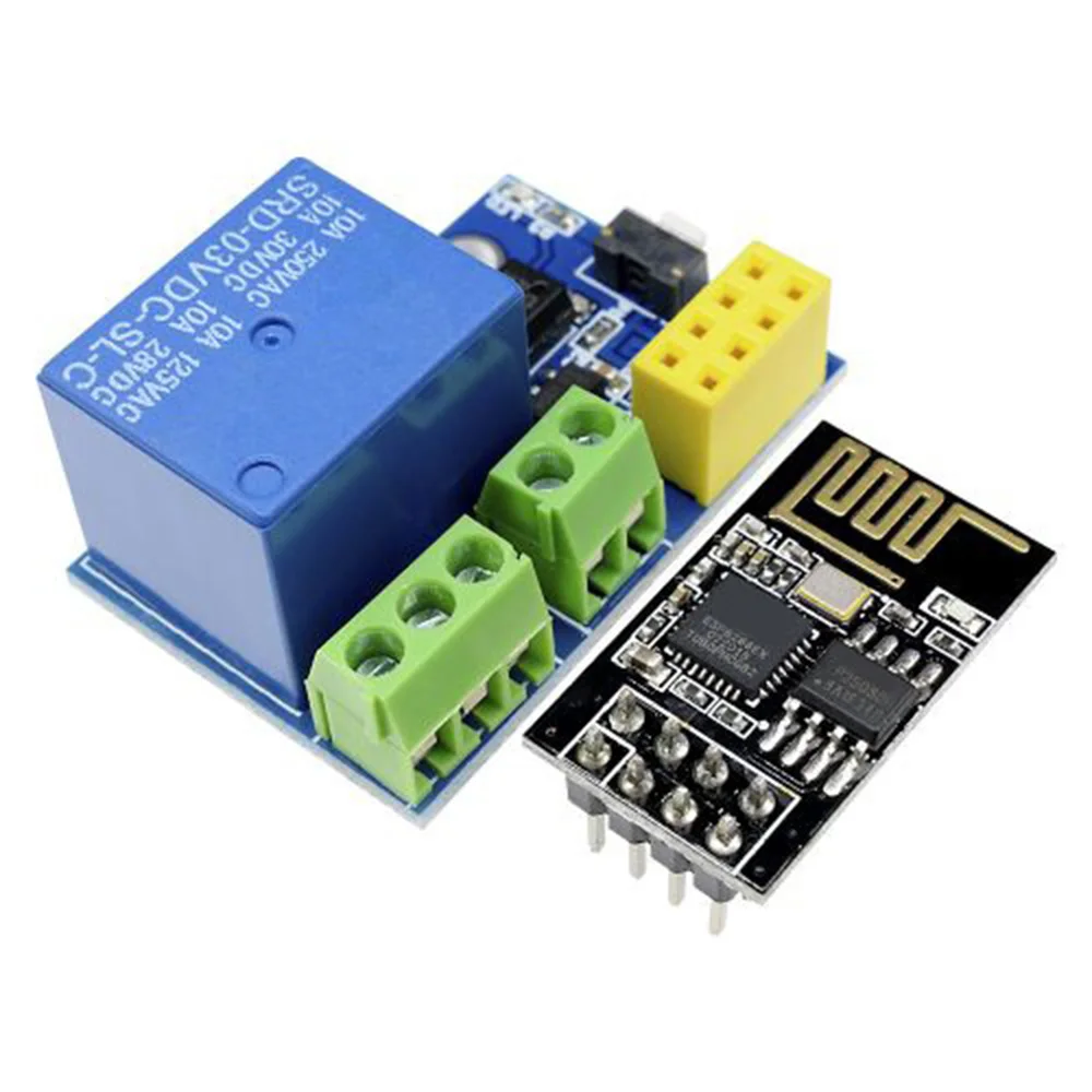 Módulo de relé WiFi ESP8266 ESP-01S 5V, interruptor de Control remoto en casa inteligente para aplicación de teléfono Arduino, módulo WIFI inalámbrico ESP01S