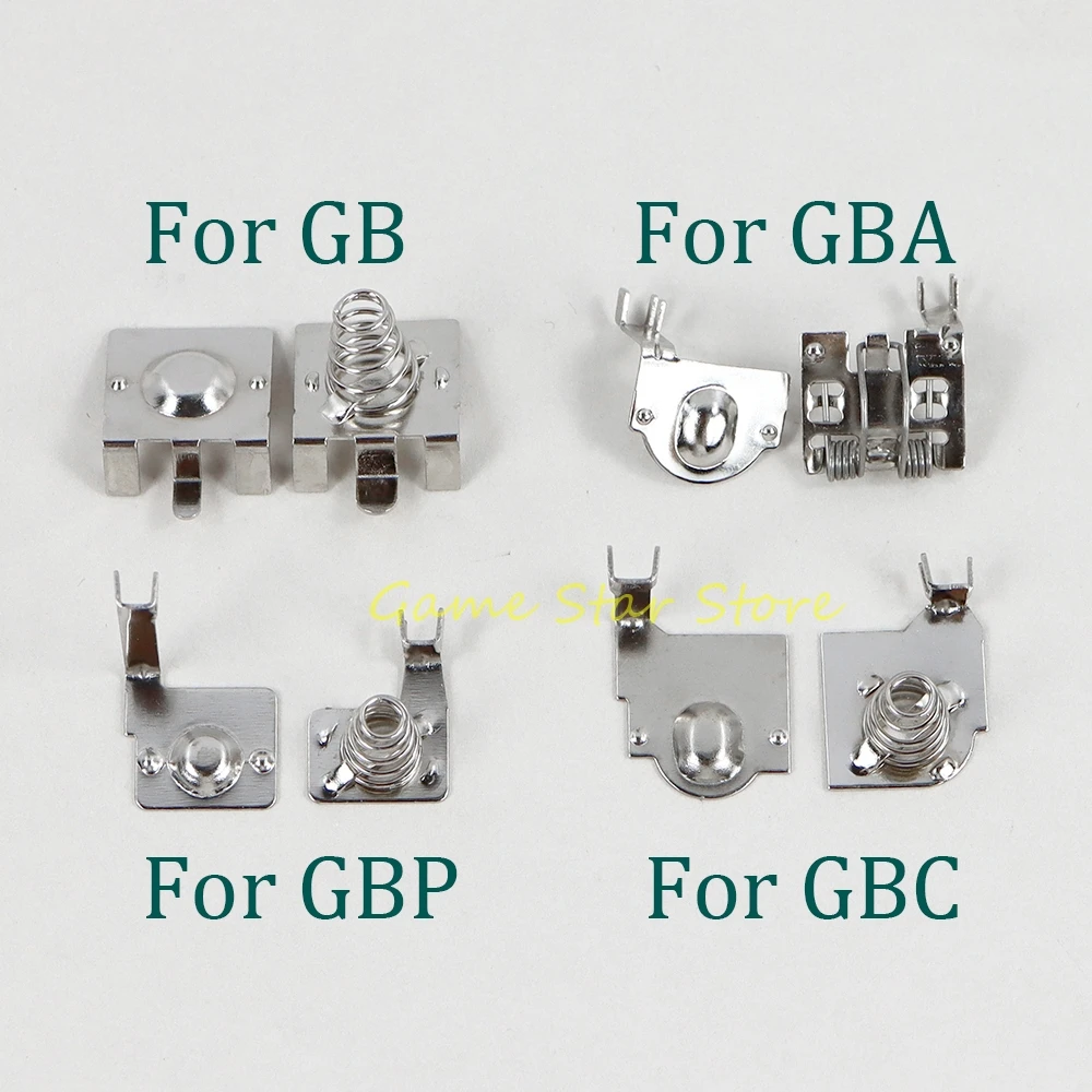 1pair Replacement Motherboard Battery Terminals Spring Contacts Battery Spring For Nintendo Gameboy GB GBA GBC GBP