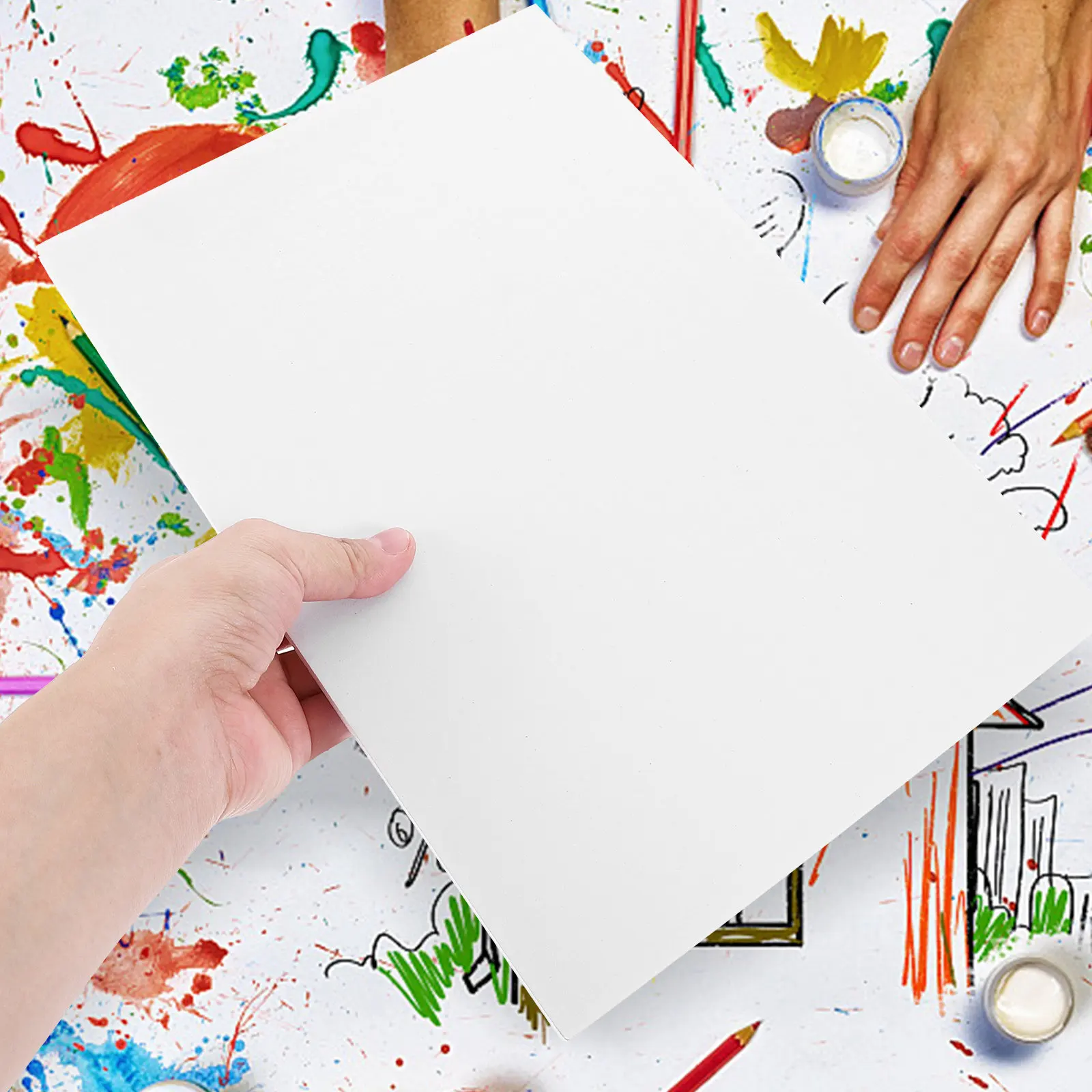 

10Pcs Large Blank Foam Boards Thick Foams Sheets for Craft Handmade DIY Projects Art Painting Foam Core Poster Board