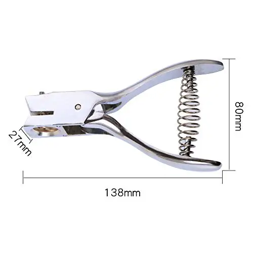 Hole Punch Slot Punch Badge For ID Cards,Hand Held,No Burrs Holes,One Slot Hole Punche For Badge,Metal Hole Punch,15mm x 3mm