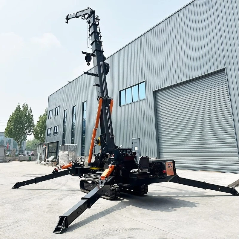 5 Ton Mini Crawler Crane Remote Control Hydraulic Tracked Hoist For Narrow Access Urban Infrastructure Refurbishment