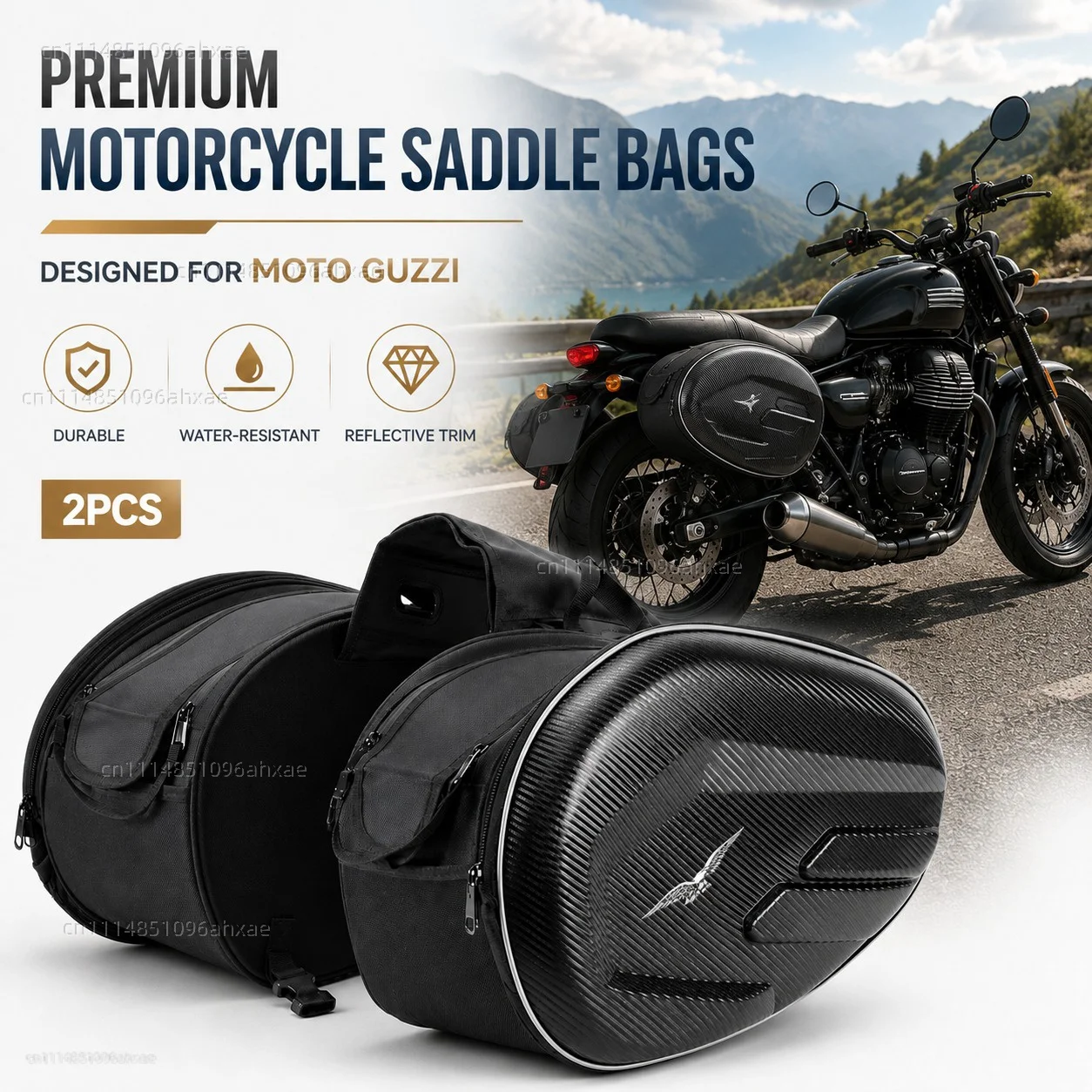 For Moto Guzzi Breva 850 1100 1200 GRISO BREVA 1100 NORGE 1200 GT8V BREVA 750 V7 2PCS Motorcycle Pannier Bags Luggage Saddle